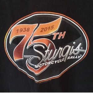STURGIS Hot Leather 75th Anniversary Tee LARGE NWOT